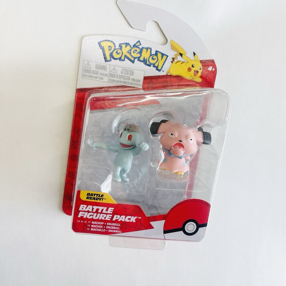 Pokemon‎ Battle Figure Pack Battle Ready MACHOP + SNUBBULL, New & Sealed